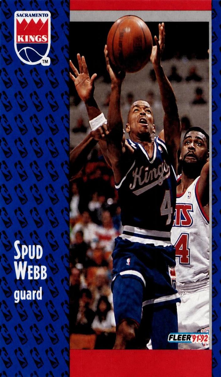 1991 Fleer Basketball Spud Webb #352