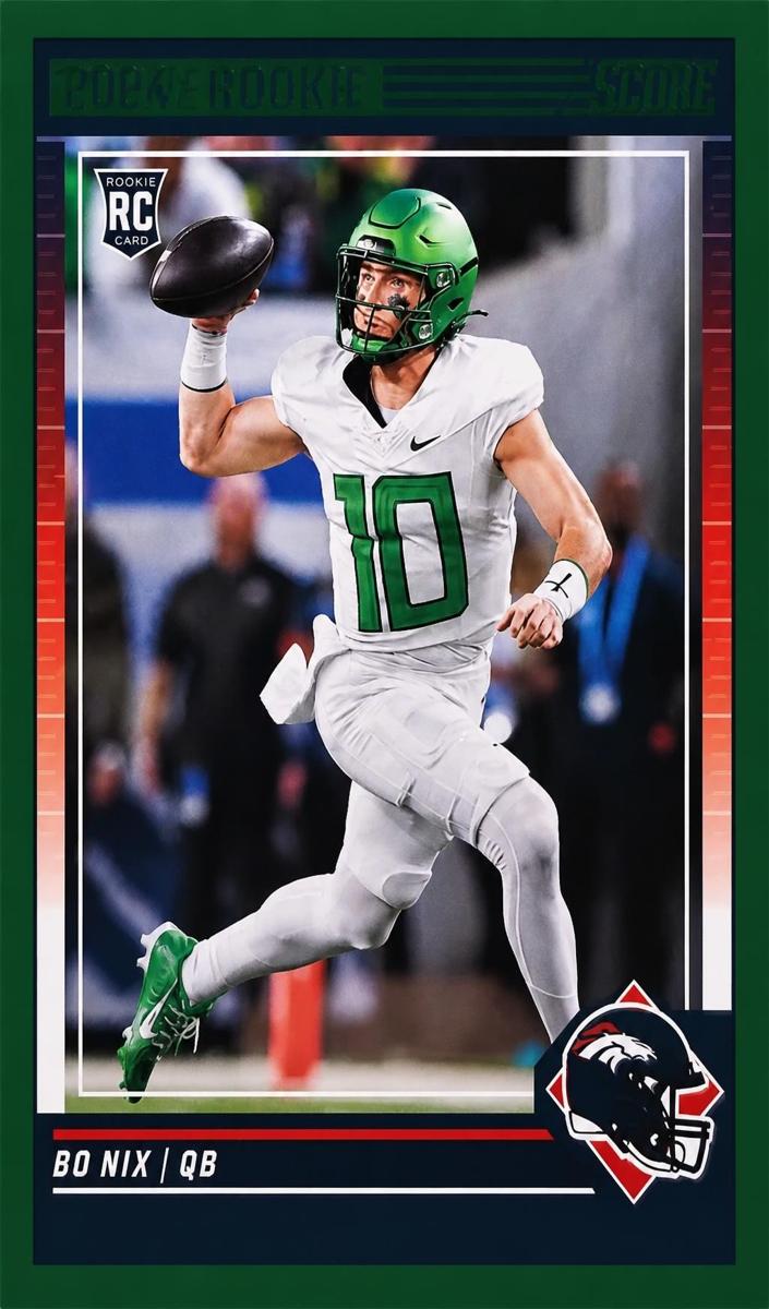 2024 Panini Score Football Green Bo Nix #332