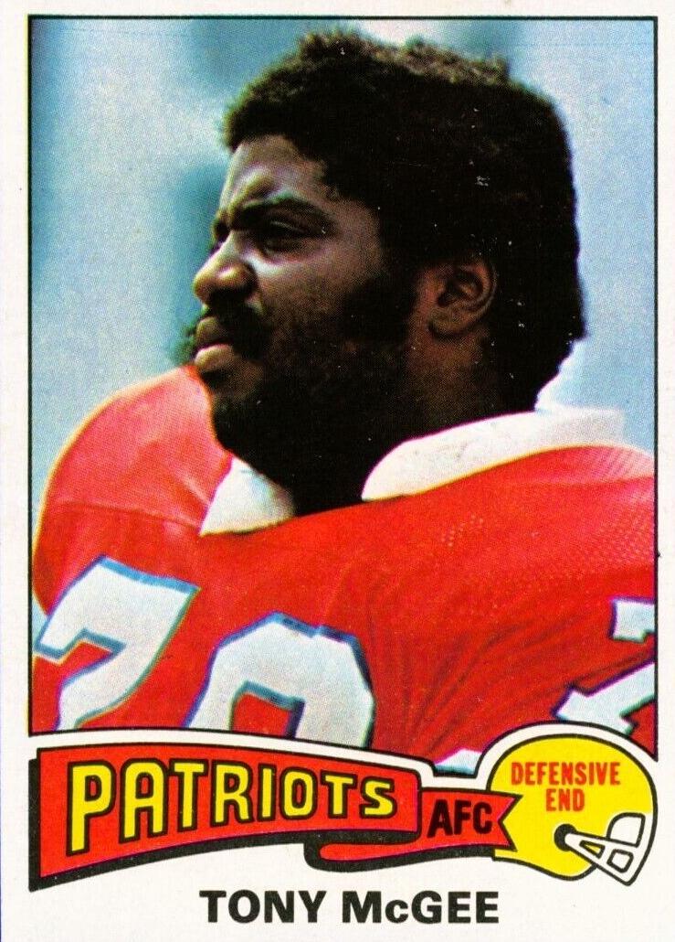1975 Topps Football Tony McGee #41