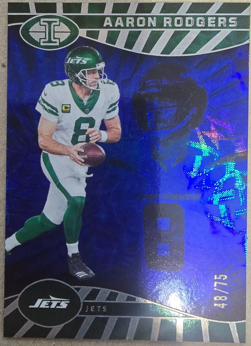 2024 Panini Illusions Football Sapphire Trophy Collection Aaron Rodgers #68