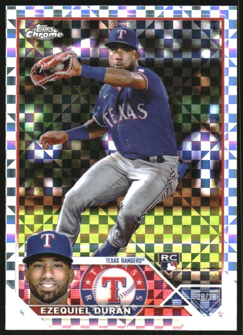 2023 Topps Chrome Baseball X-Fractor Ezequiel Duran #36