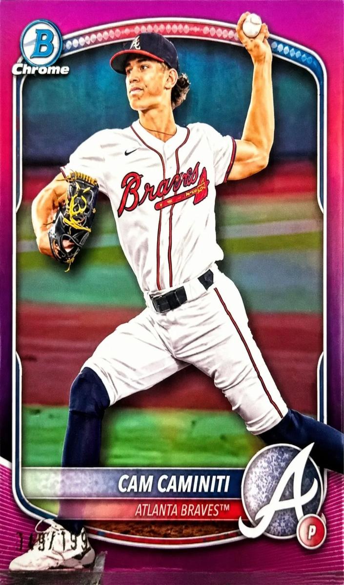 2025 Bowman Chrome Prospects Baseball Fuchsia Wave Cam Caminiti #BCP-46