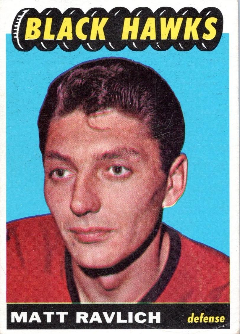 1965 Topps Hockey Matt Ravlich #115