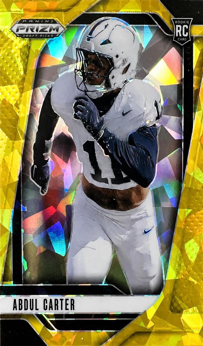 2025 Panini Prizm Draft Picks Football Gold Ice Abdul Carter #102