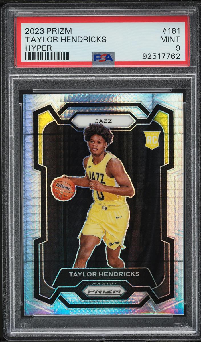 2023 Panini Prizm Basketball Hyper Taylor Hendricks #161 PSA 10