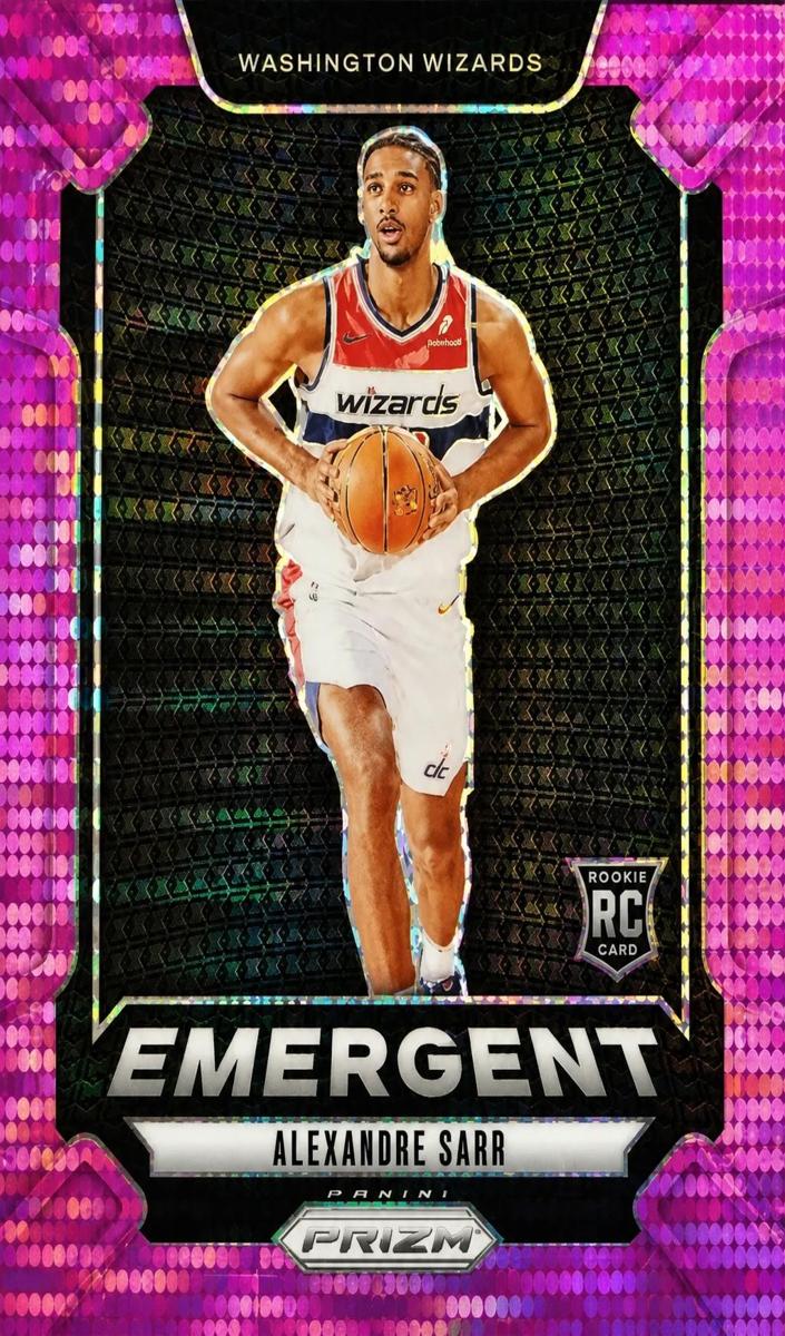 2024 Panini Prizm Basketball Pink Pulsar Alexandre Sarr #14 PSA 9
