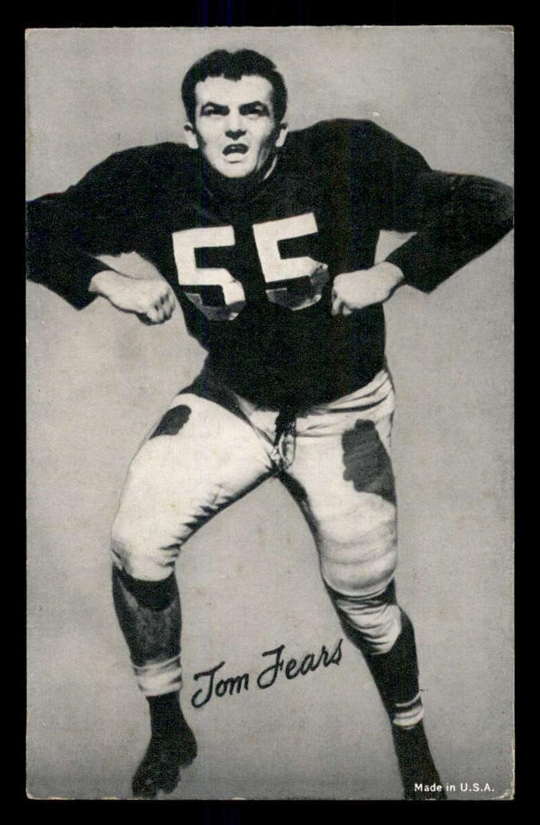 1948-52 Exhibits Black & White W468 Football Tom Fears #NNO SGC 5