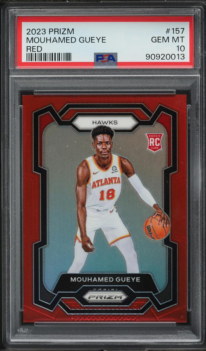 2023 Panini Prizm Basketball Red Mouhamed Gueye #157 PSA 9