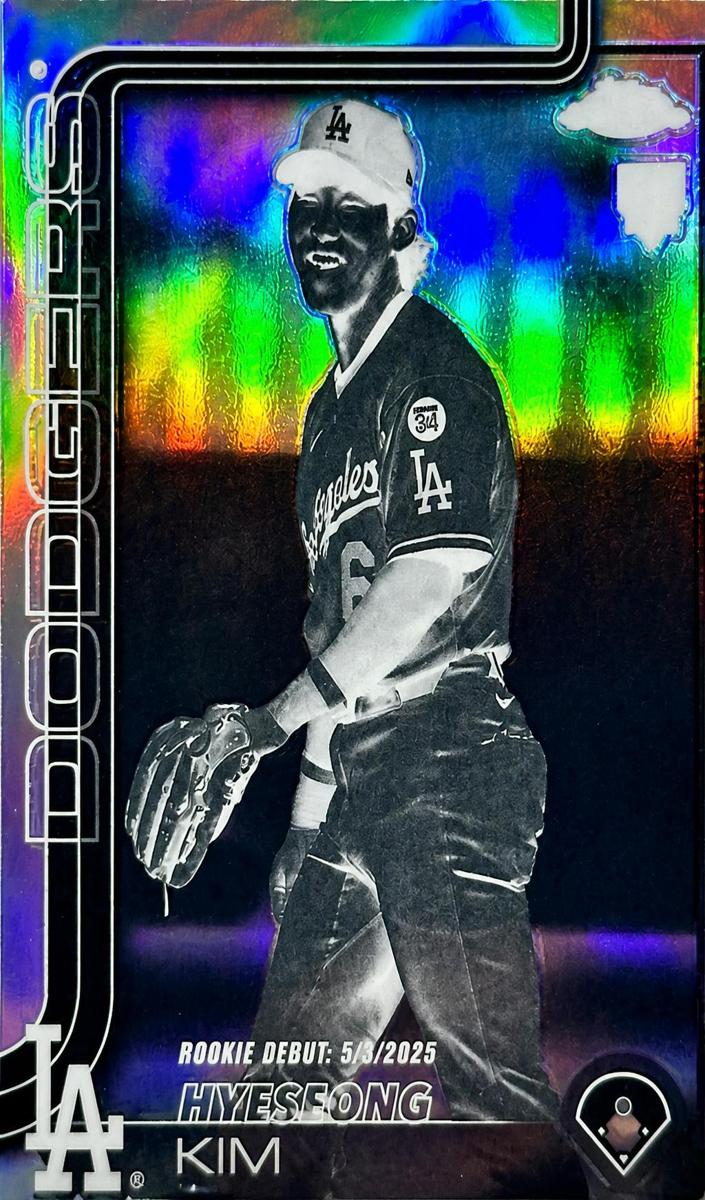2025 Topps Chrome Update Baseball Negative Refractor Hyeseong Kim #USC149
