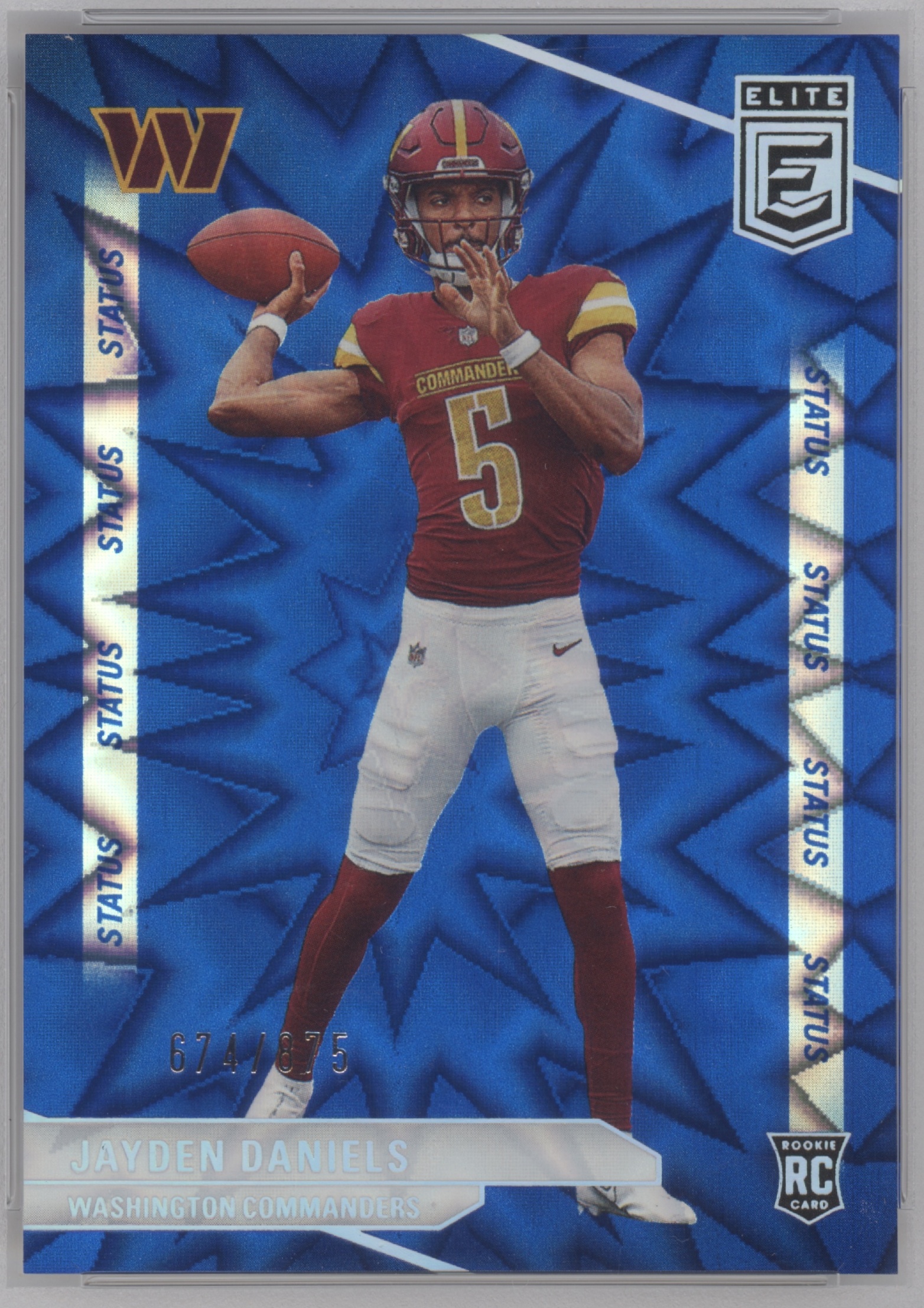 2024 Donruss Elite Football Explosion Jayden Daniels #165 PSA 8