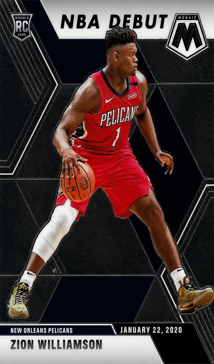 2019 Panini Mosaic Basketball Mosaic Blue Zion Williamson #269 PSA 9
