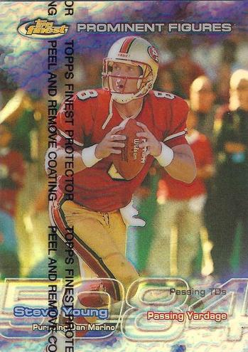 1999 Topps Finest Football Steve Young #PF8 PSA 9