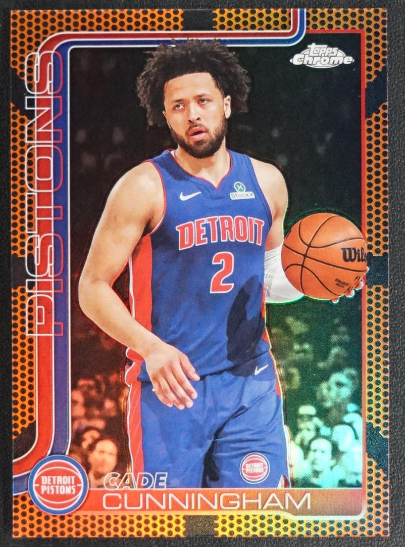 2025 Topps Chrome Basketball Basketball Refractor Cade Cunningham #88