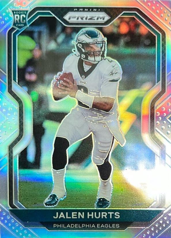 2020 Panini Prizm Football Silver Prizm Jalen Hurts #343 PSA 10