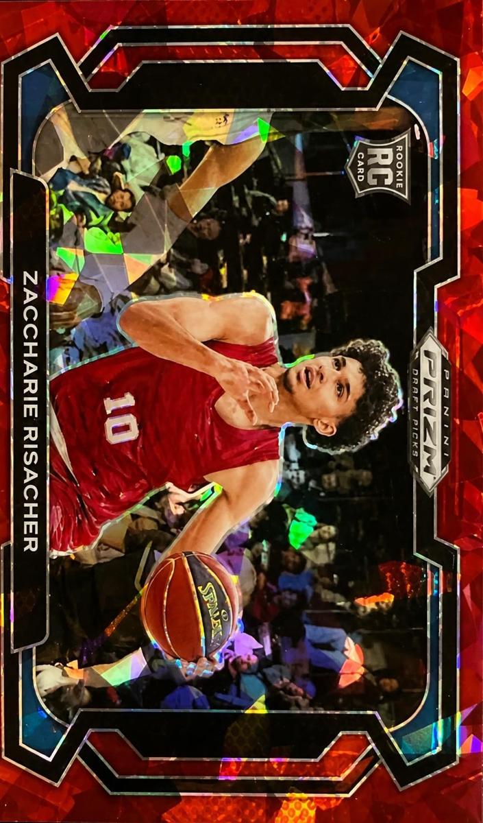 2024 Panini Prizm Draft Picks Basketball Red Ice Zaccharie Risacher #69 PSA 10