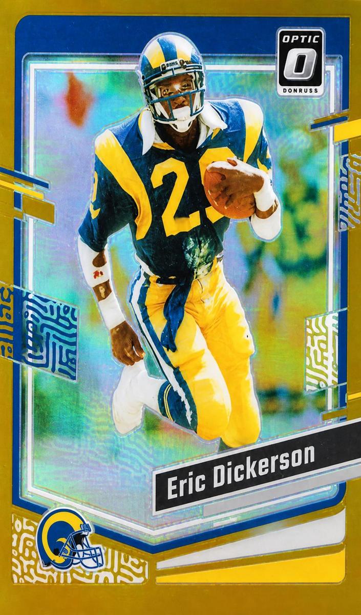 2023 Donruss Optic Football Gold Eric Dickerson #111 PSA 10