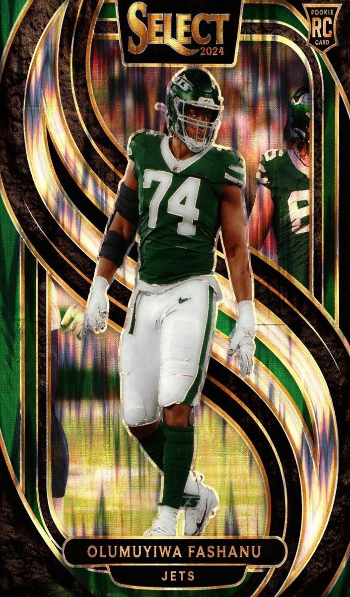 2024 Panini Select Football Black and Green Shock Olumuyiwa Fashanu #192