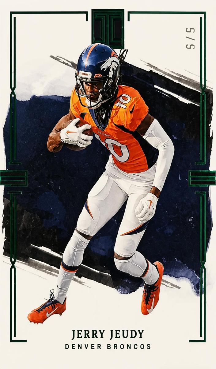 2023 Panini Impeccable Football Emerald Jerry Jeudy #29
