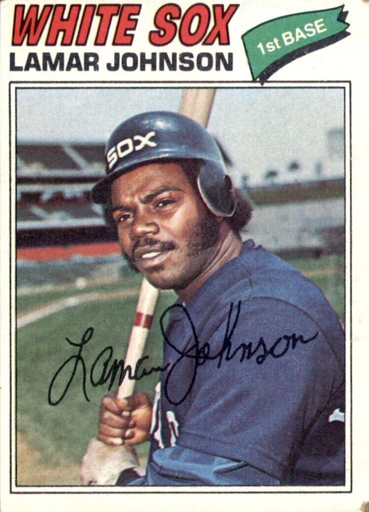 1977 Topps Baseball Lamar Johnson #443 PSA 9