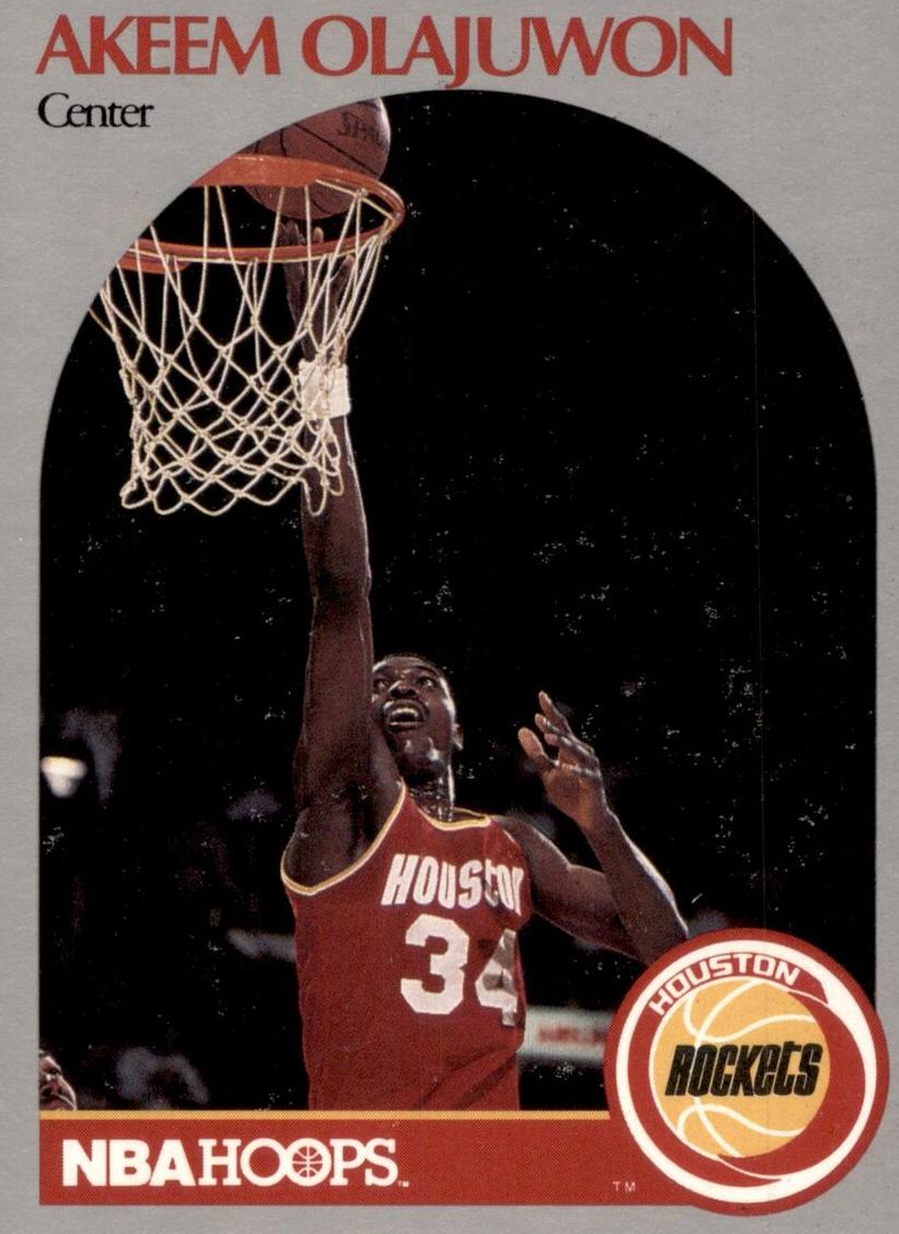1990 Hoops Basketball Akeem Olajuwon #127