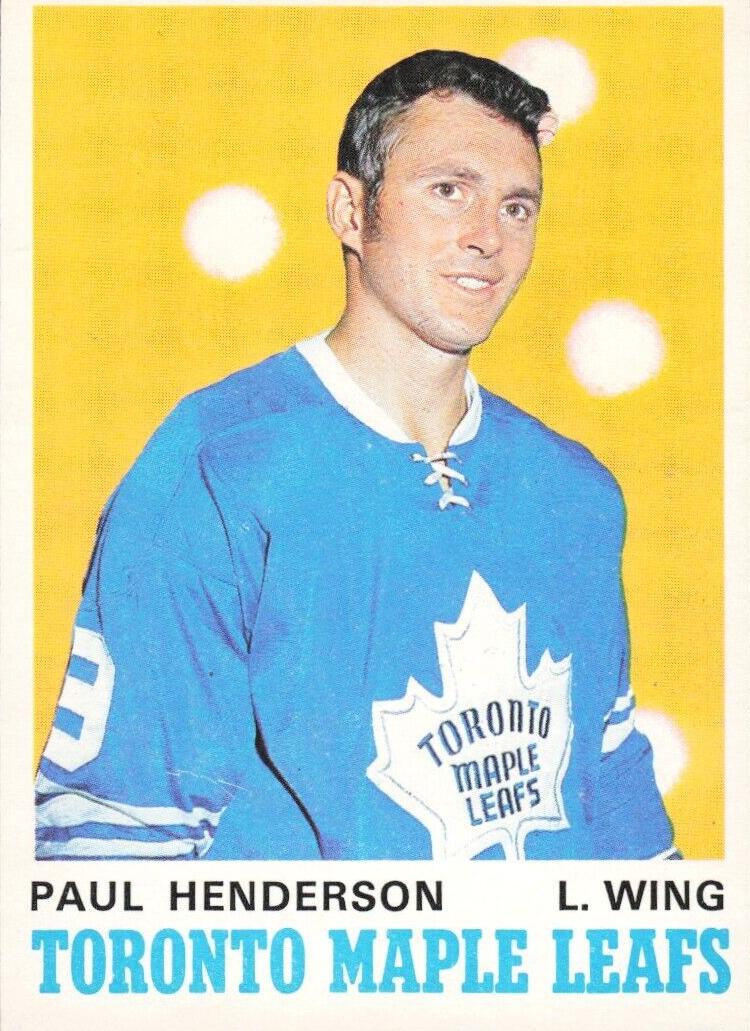 1970 O-Pee-Chee Hockey Paul Henderson #217 PSA 9