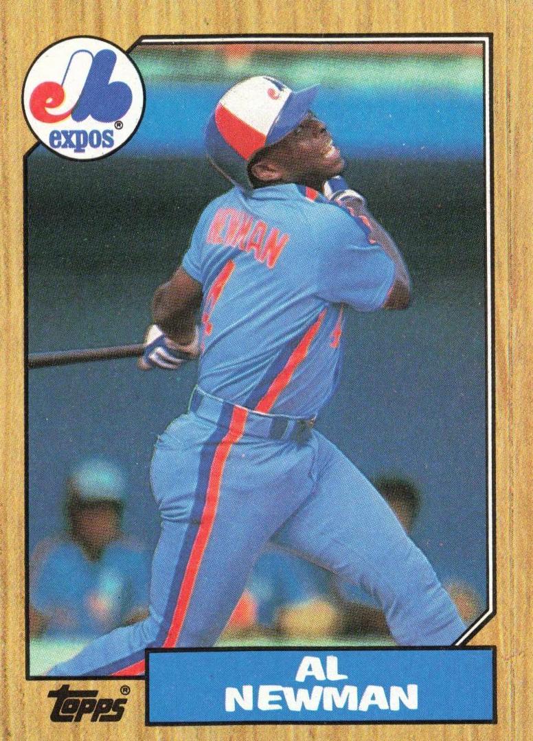 1987 Topps Baseball Al Newman #323 PSA 7.5