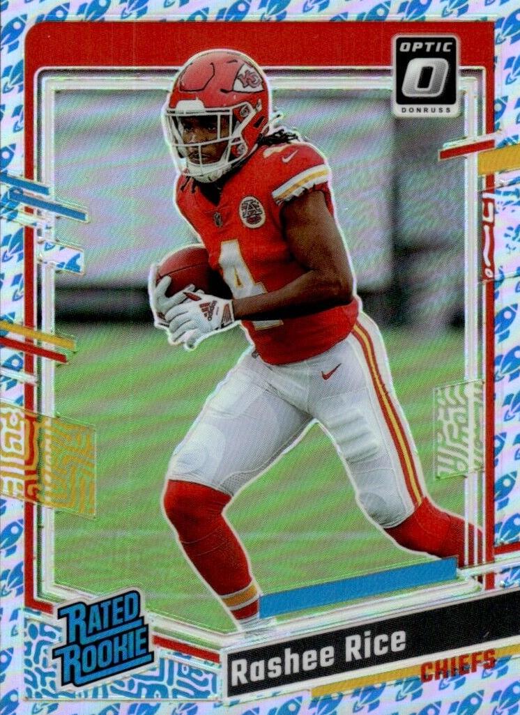 2023 Donruss Optic Football Rocket Rashee Rice #257 PSA 8.5