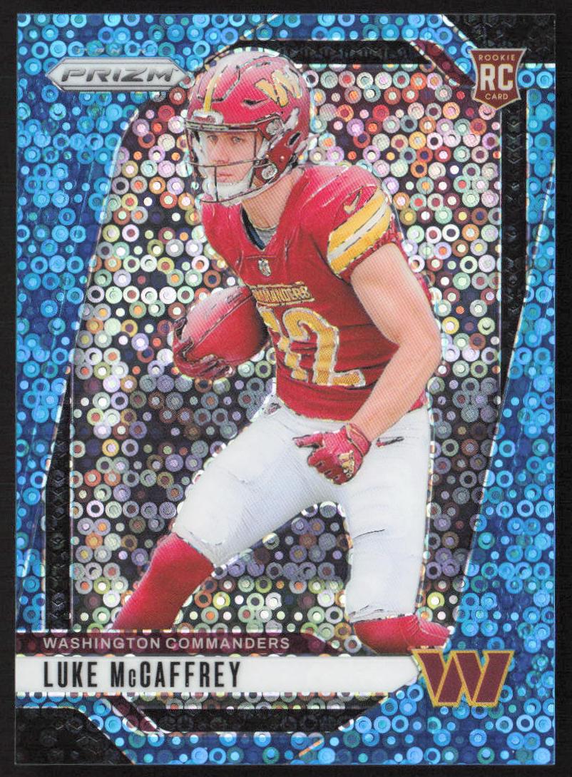 2024 Panini Prizm Football No Huddle Blue Luke McCaffrey #367