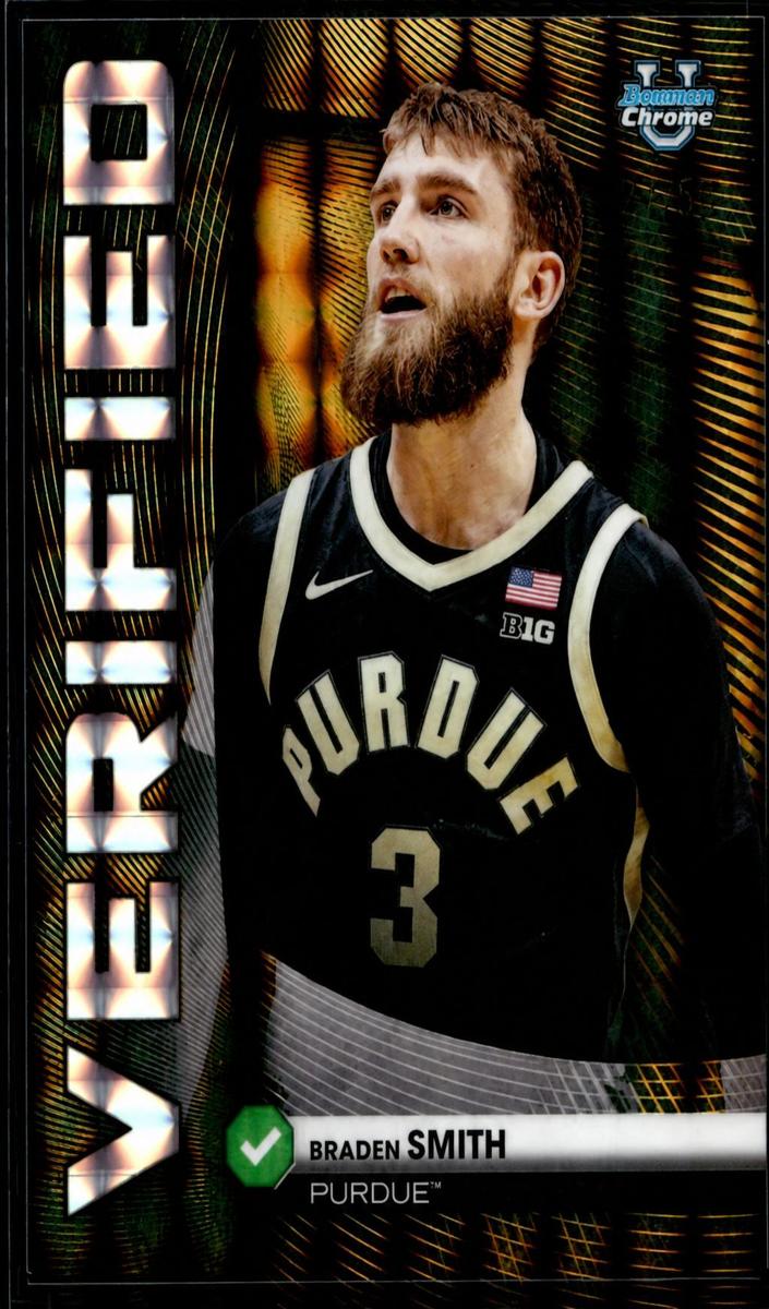 2025 Bowman Basketball Gold Geometric Refractor Braden Smith #BV-16
