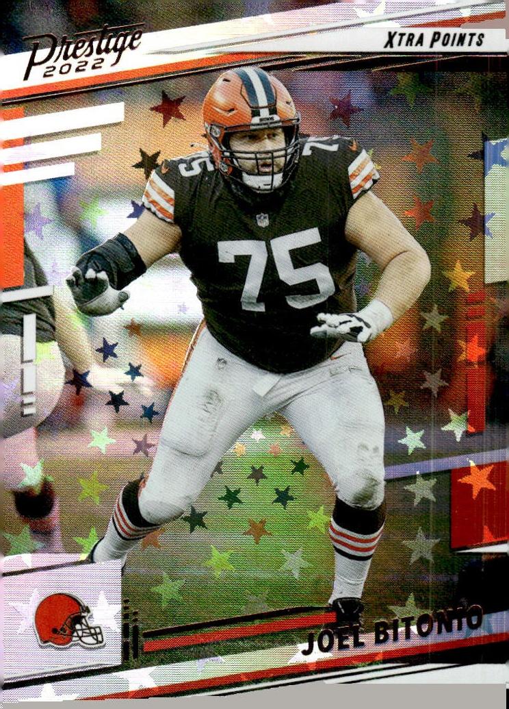 2022 Panini Prestige Football Xtra Points Astral Joel Bitonio #72