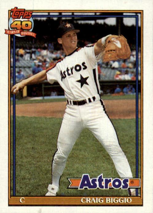 1991 Topps Baseball Craig Biggio #565