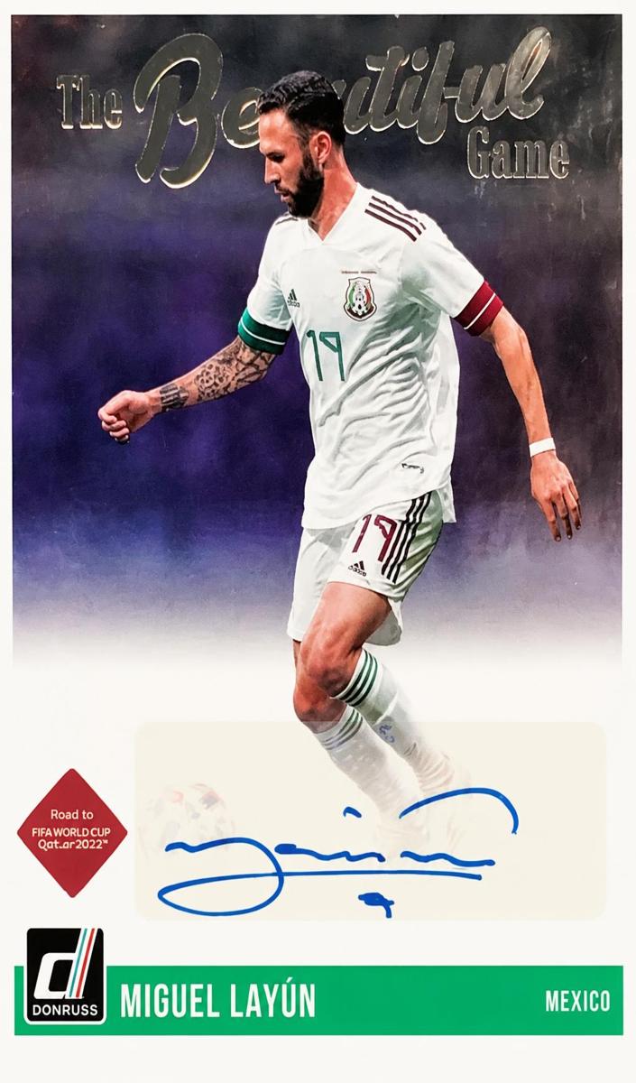 2021 Panini Donruss Road to Qatar Soccer Miguel Layun #BG-LYN PSA 9