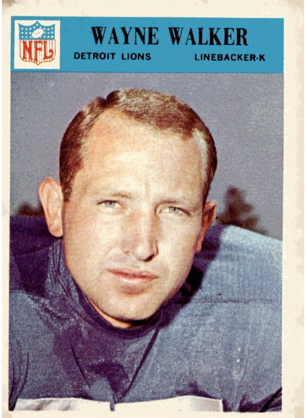 1966 Philadelphia Football Wayne Walker #76