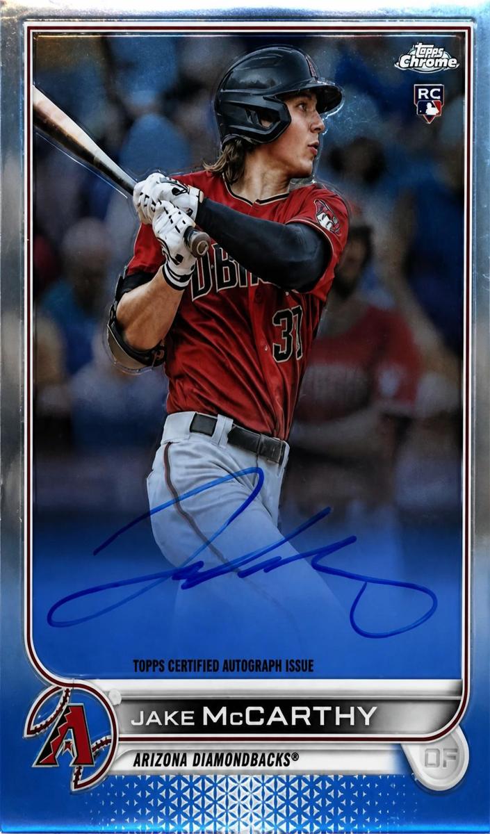 2022 Topps Chrome Baseball Jake McCarthy #RA-JMC PSA 9