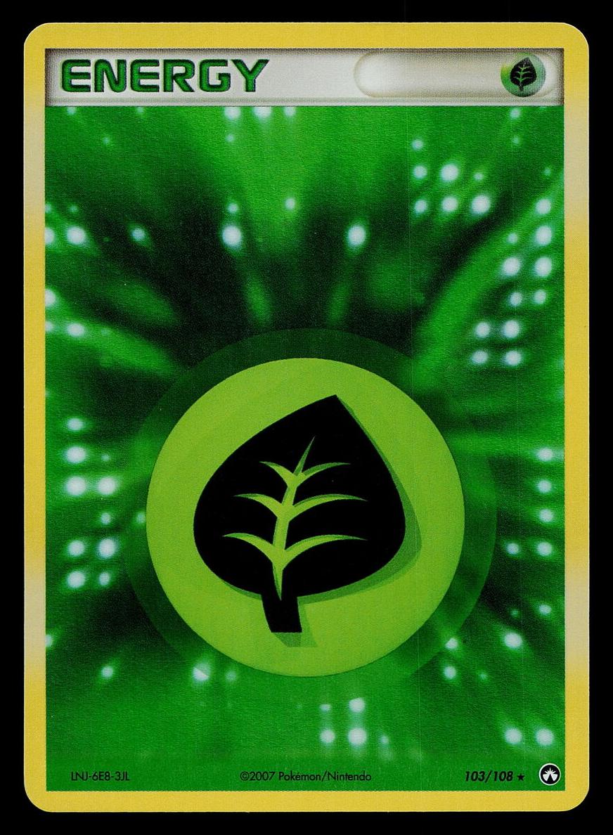 2007 Pokemon EX Power Keepers Grass Energy #103
