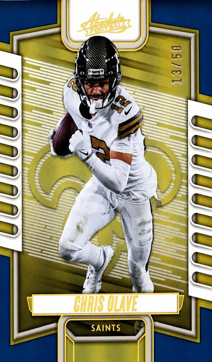 2023 Panini Absolute Football Spectrum Blue Chris Olave #72