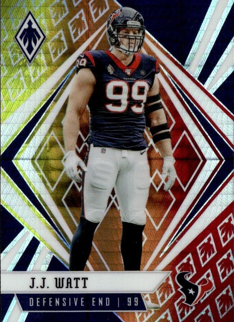 2020 Panini Phoenix Football Fire Burst J.J. Watt #6 PSA 9