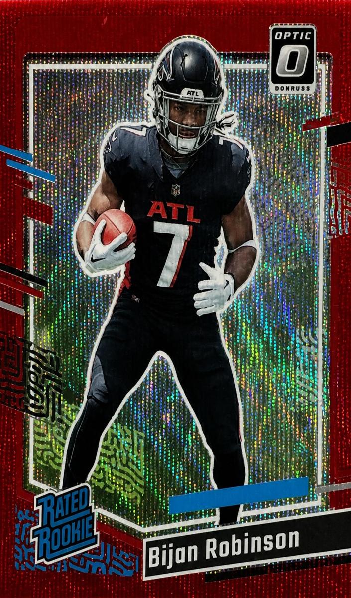 2023 Panini Donruss Football Red Wave Bijan Robinson #305
