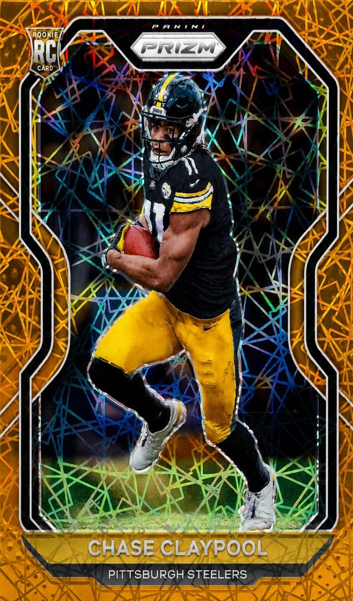 2020 Panini Prizm Football Lazer Prizm Chase Claypool #392 PSA 10