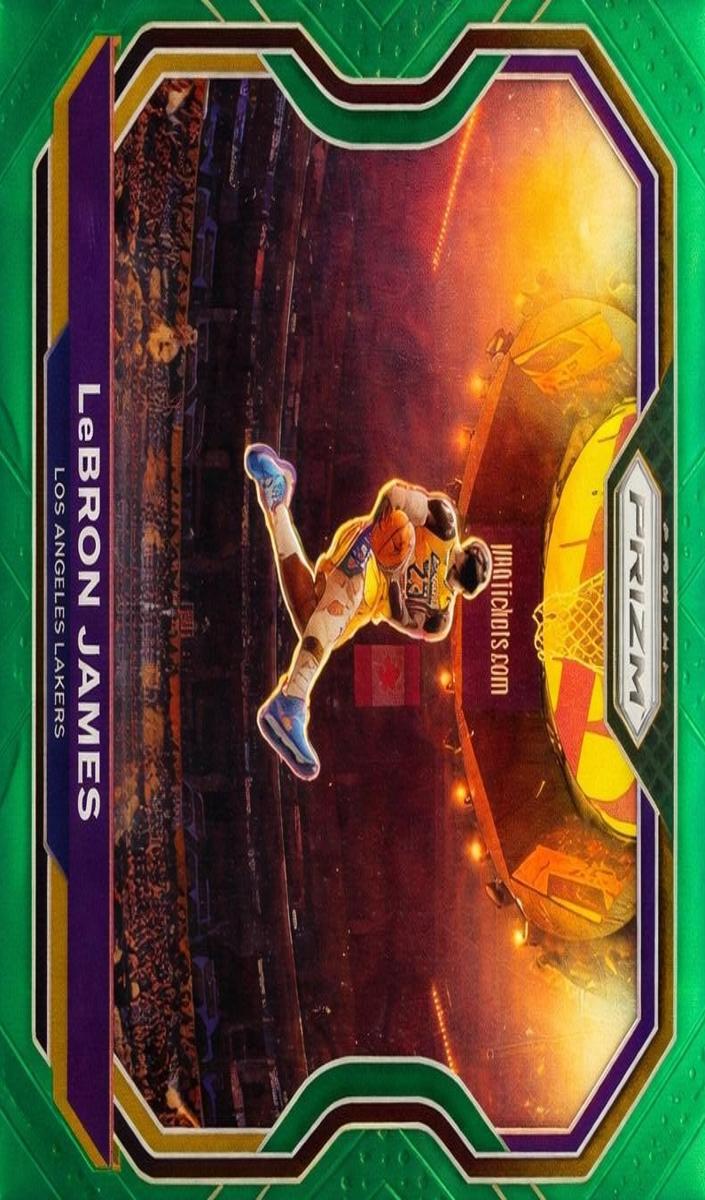 2020 Panini Prizm Basketball Green LeBron James #1