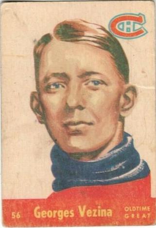 1955 Parkhurst Hockey Georges Vezina #56