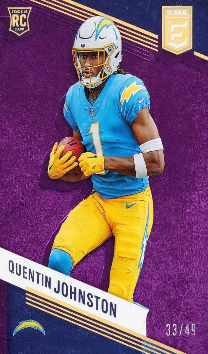 2023 Donruss Elite Football Purple Quentin Johnston #176