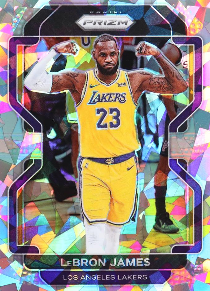 2021 Panini Prizm Basketball Ice LeBron James #91