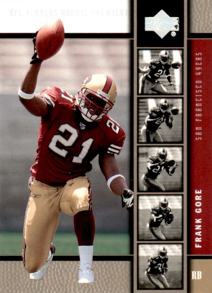 2005 Upper Deck Rookie Premiere Football Frank Gore #28