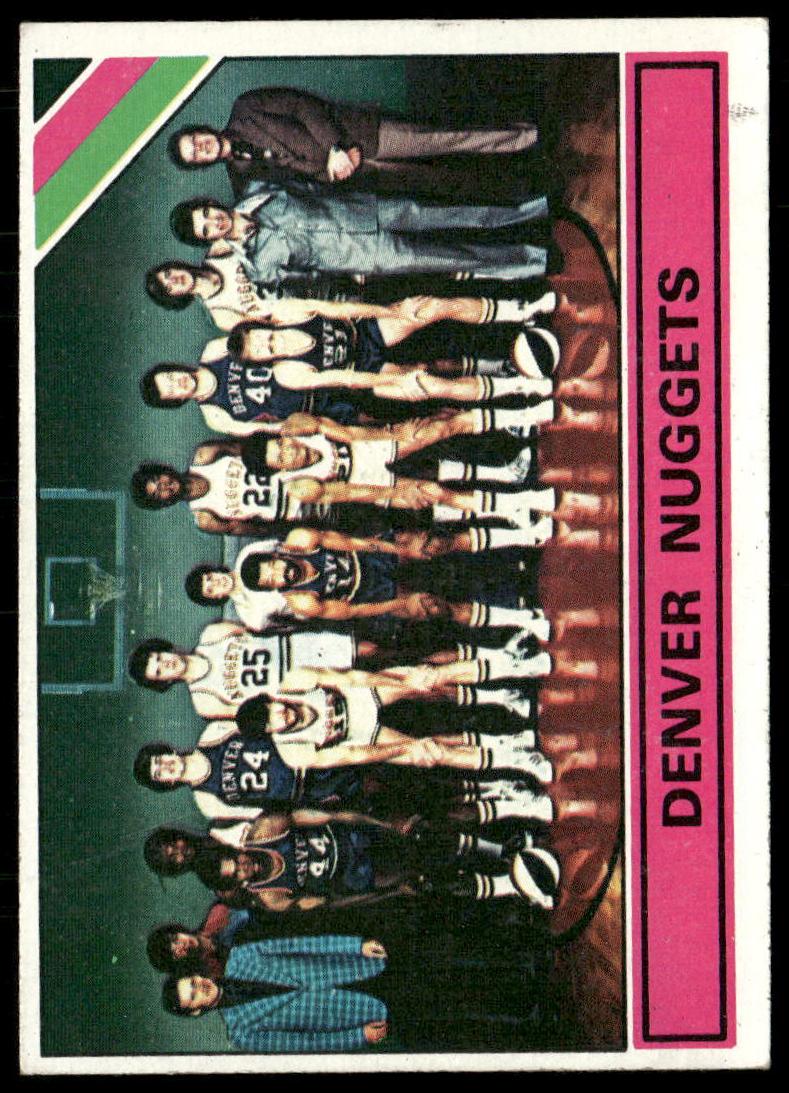 1975 Topps Basketball Denver Nuggets #321 PSA 6.5