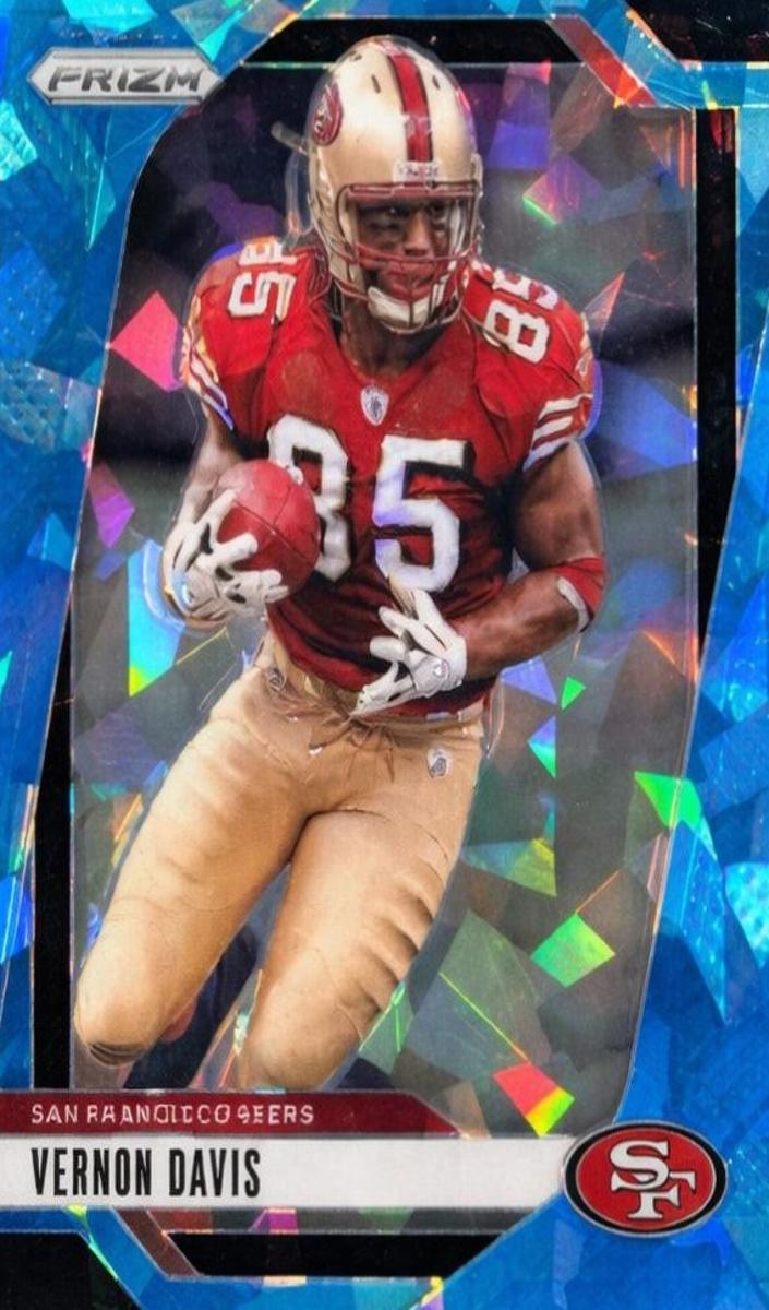 2024 Panini Prizm Football Blue Ice Vernon Davis #258