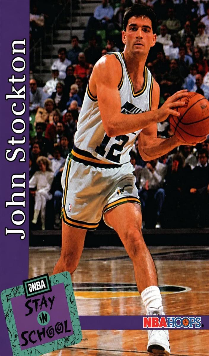 1992 Hoops Basketball John Stockton #486 PSA 9