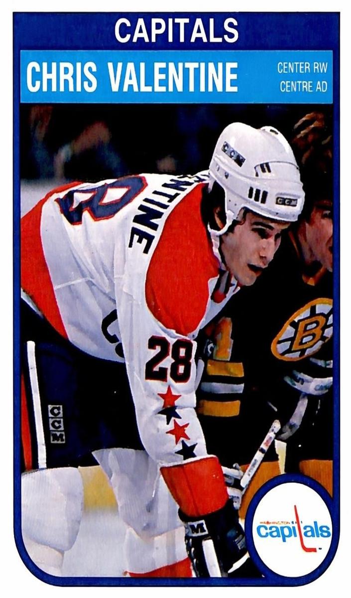 1982 O-Pee-Chee Hockey Chris Valentine #373