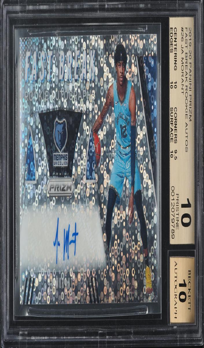 2019 Panini Prizm Basketball Ja Morant #26 BGS 9.5