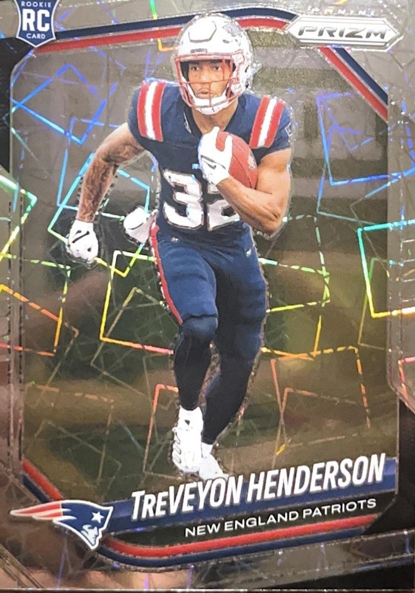 2025 Panini Prizm Football Lazer TreVeyon Henderson #343 PSA 10